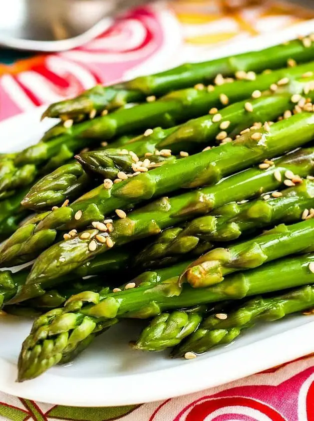 Quick Sesame Marinated Asparagus