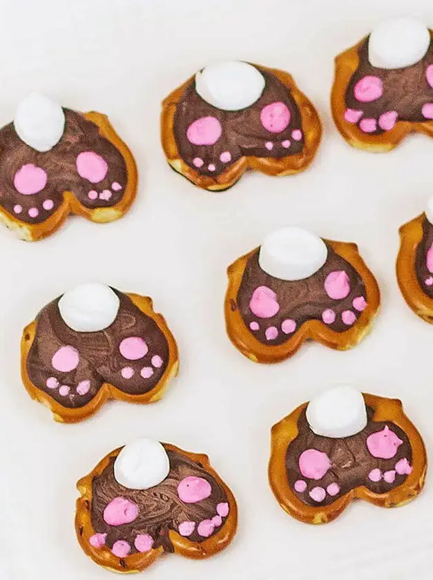 Easy Spring Bunny Pretzels