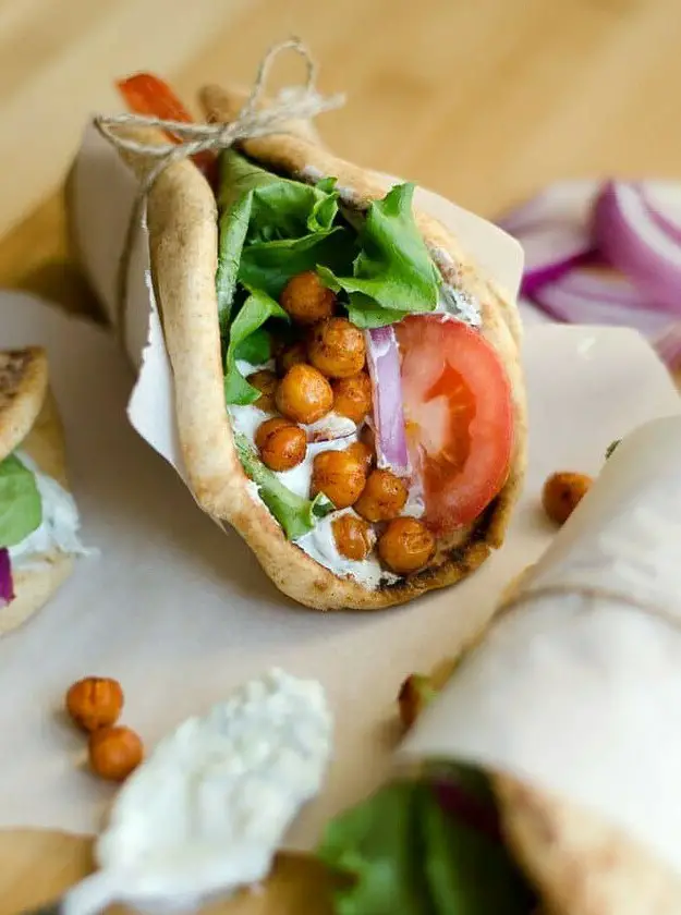 Roasted Chickpea Gyros