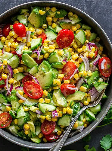 Corn Tomato Avocado Salad