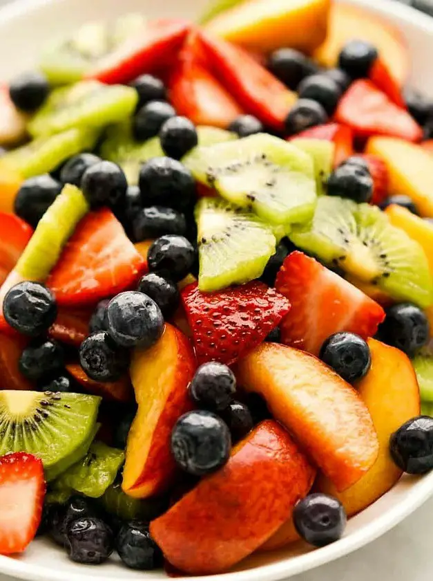 Fruit Salad with Honey Lime Dressing