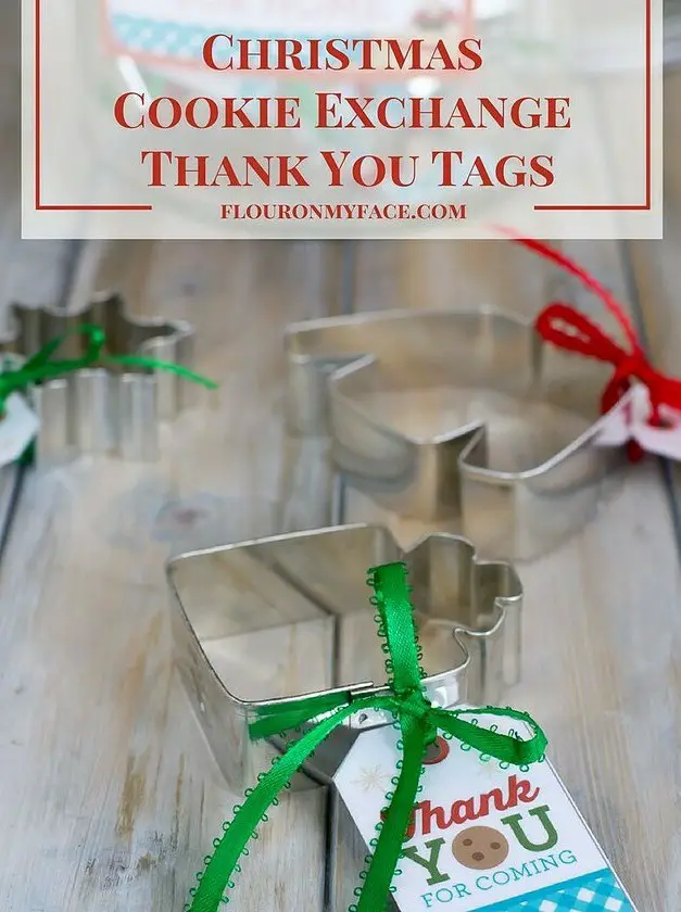 Christmas Cookie Exchange Thank You Gift Tags