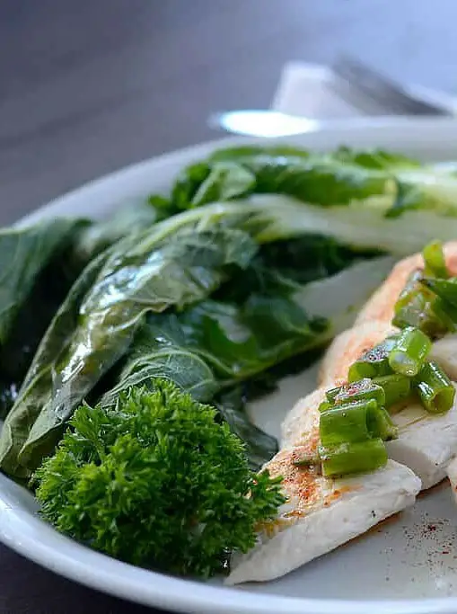 Asian Steamed Chicken with Greens