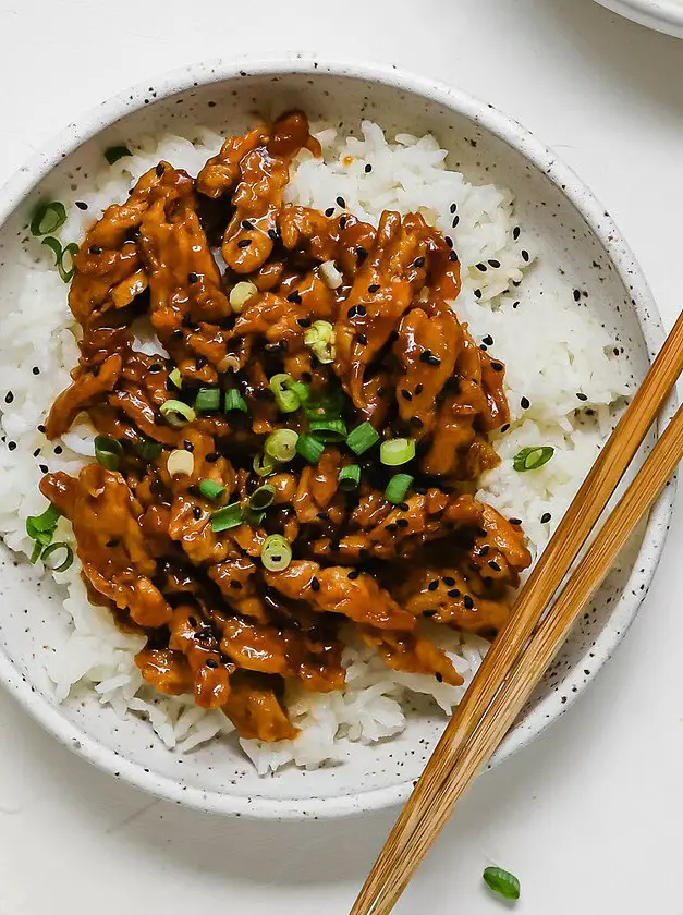 Vegan Teriyaki "Chicken" Soy Curls