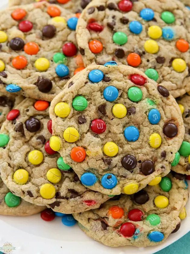 Soft M&M Cookies