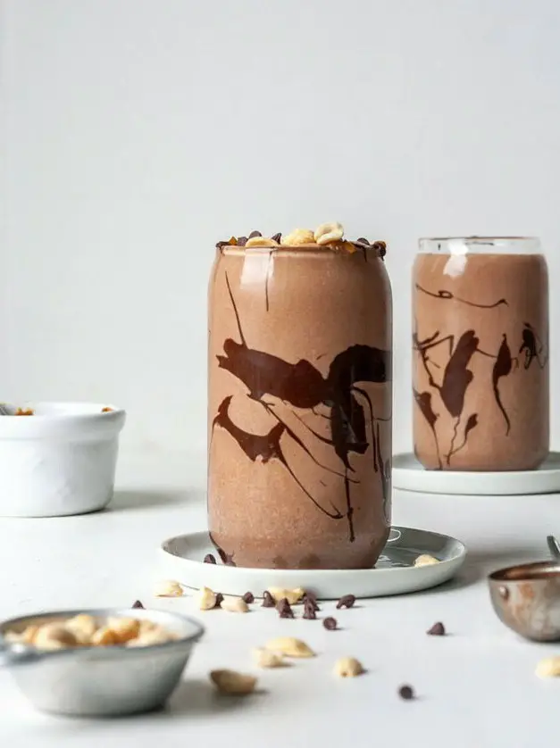 Healthy Snickers Smoothie