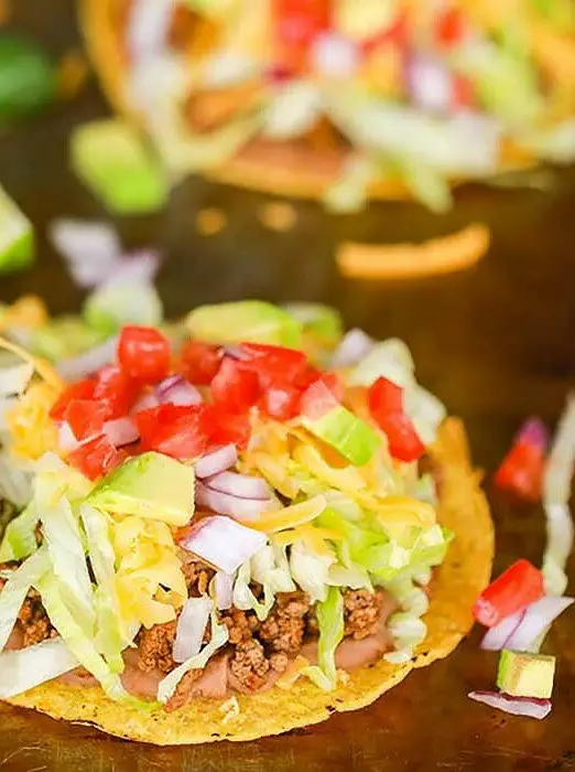 Ground Beef Tostada