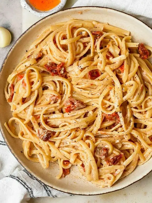 Creamy Tomato Pasta with Coconut Milk