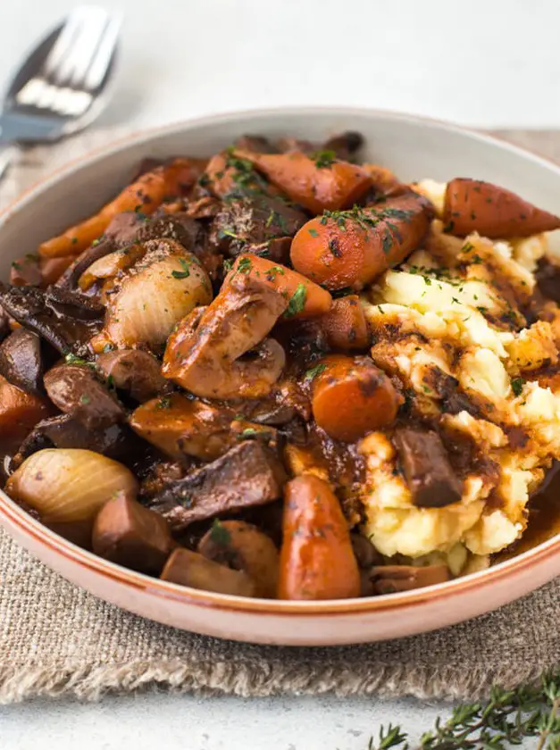 Mushroom Bourguignon