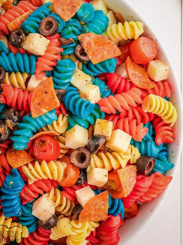 Red, White and Blue Pasta Salad