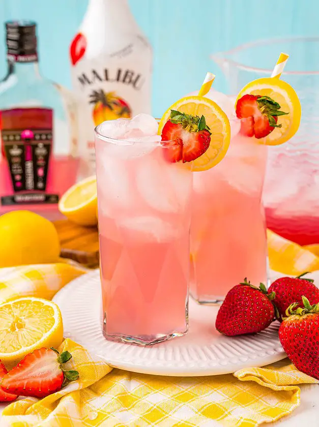 Strawberry Lemonade Vodka Punch