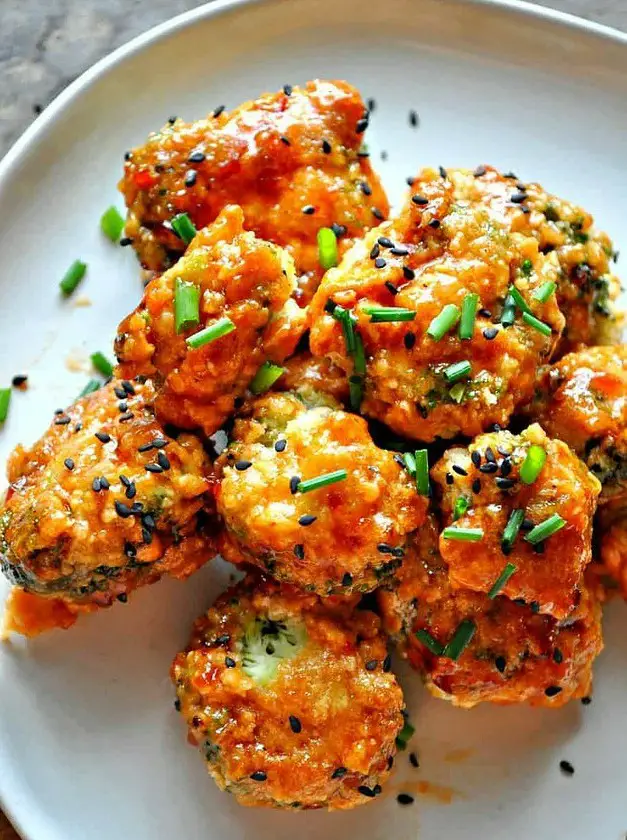 Vegan Spicy Glazed Popcorn Broccoli