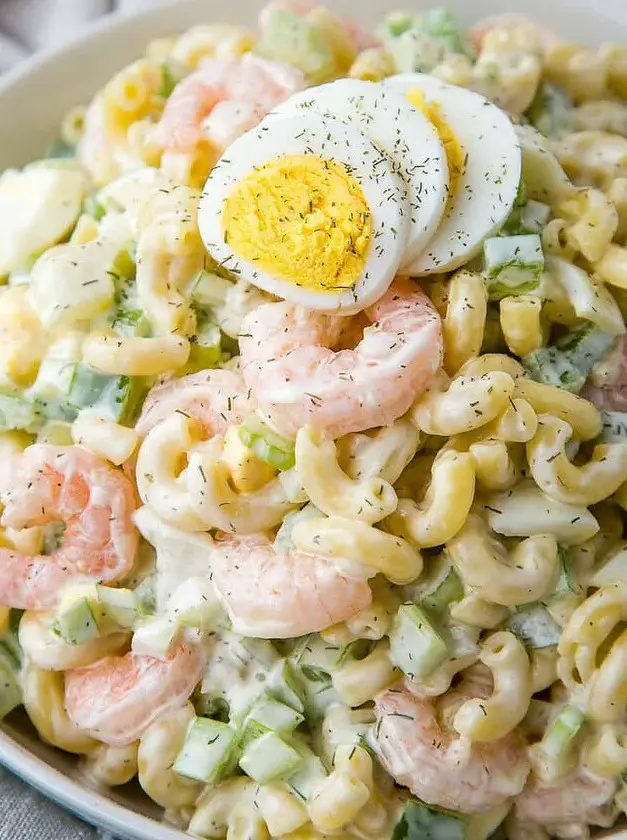 Macaroni Salad with Shrimp