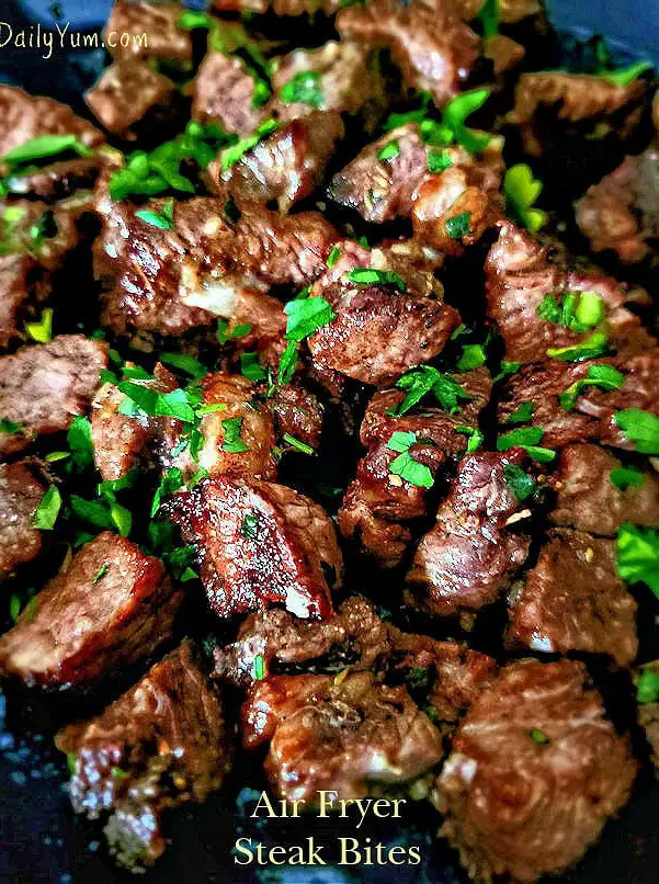 Garlic Butter Air Fryer Steak Bites