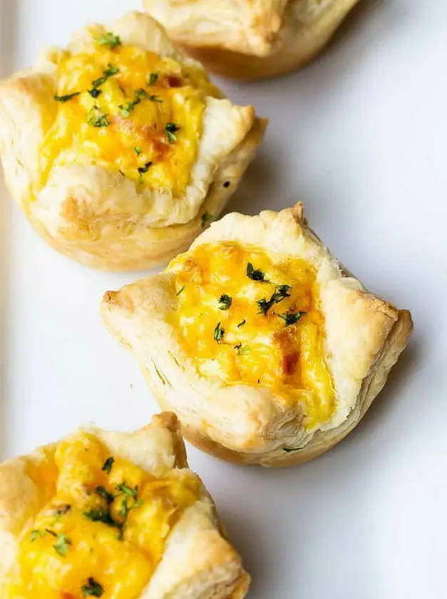 Bacon, Egg, and Cheese Breakfast Puff Pastry Cups