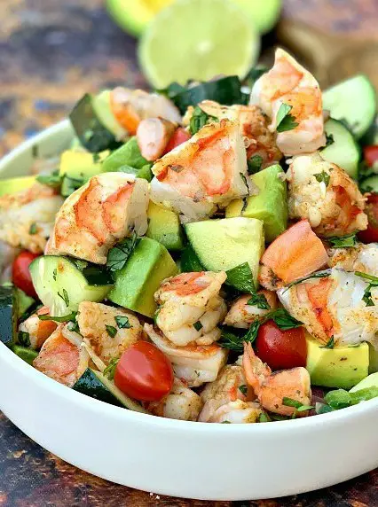 Cold Shrimp and Avocado Salad