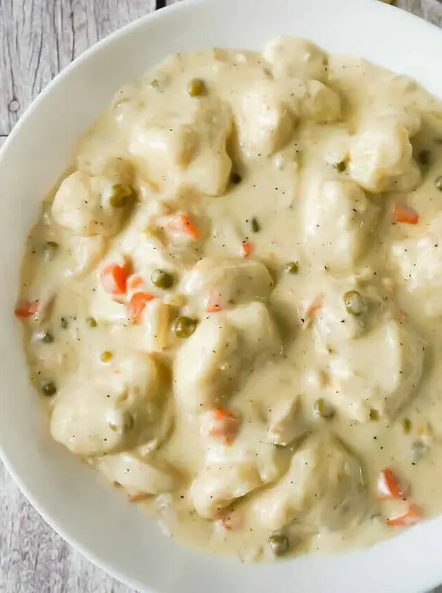 Chicken and Dumplings with Biscuits