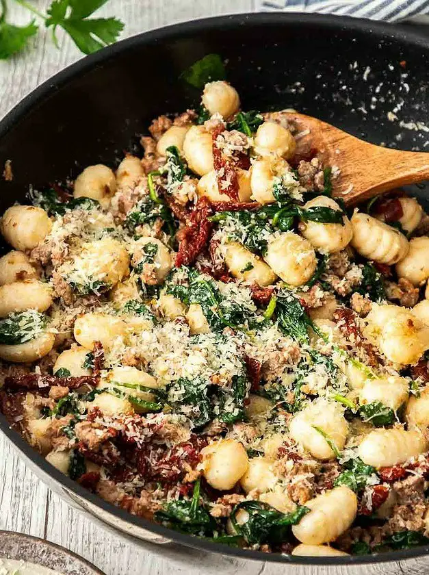 Spinach and Sausage Gnocchi