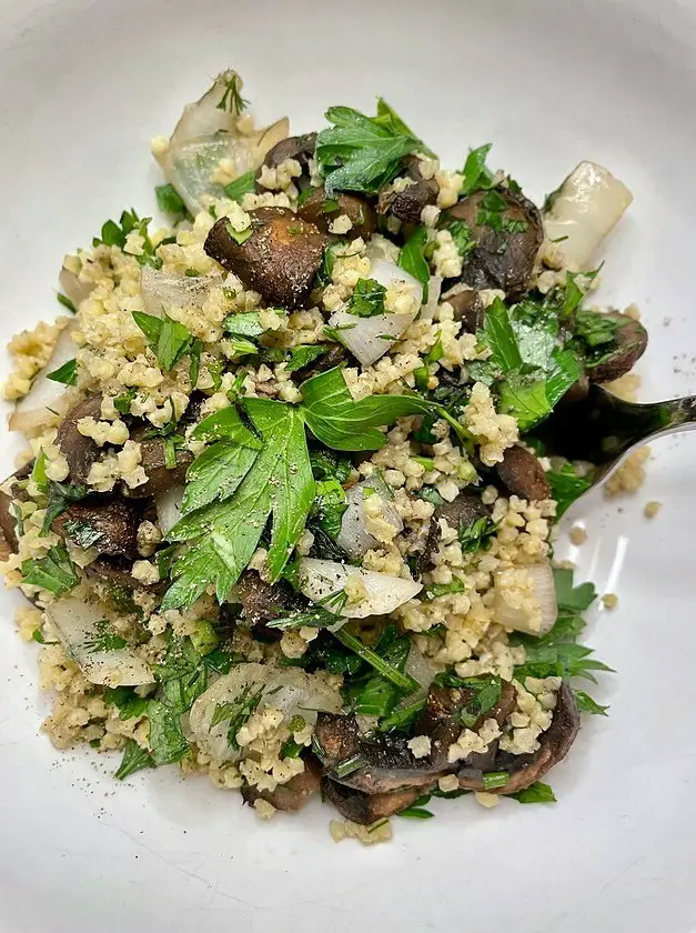 Mushroom Onion Herb Millet