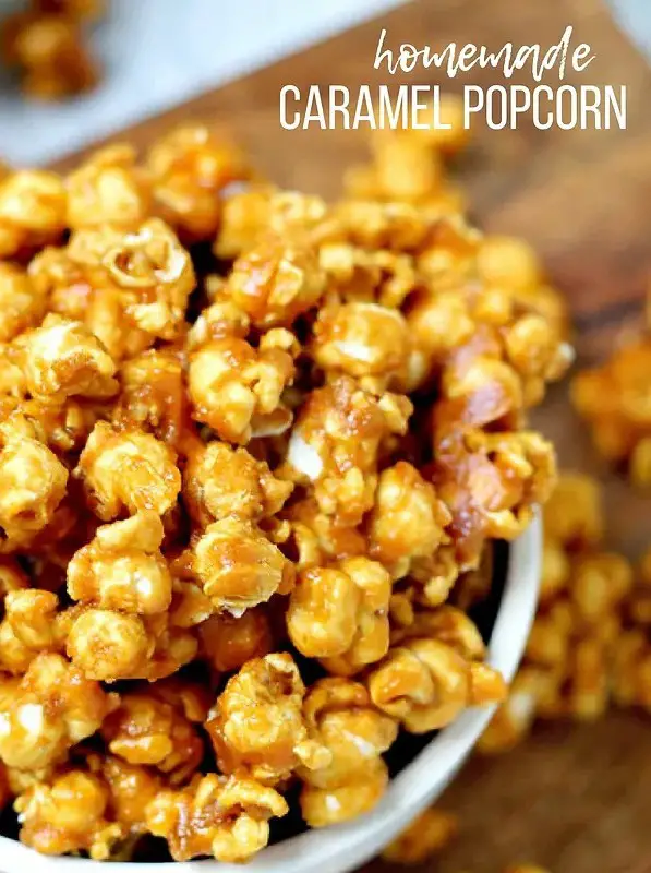 Homemade Caramel Popcorn