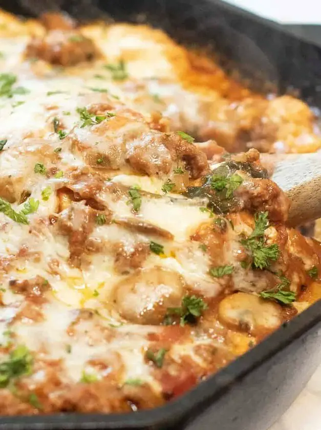 Cast Iron Skillet Lasagna