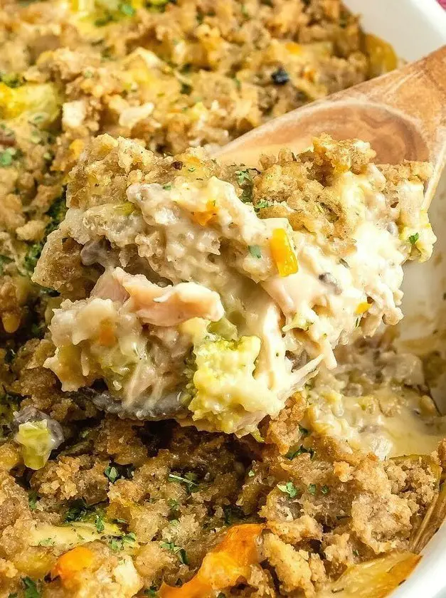 Chicken Stuffing Casserole