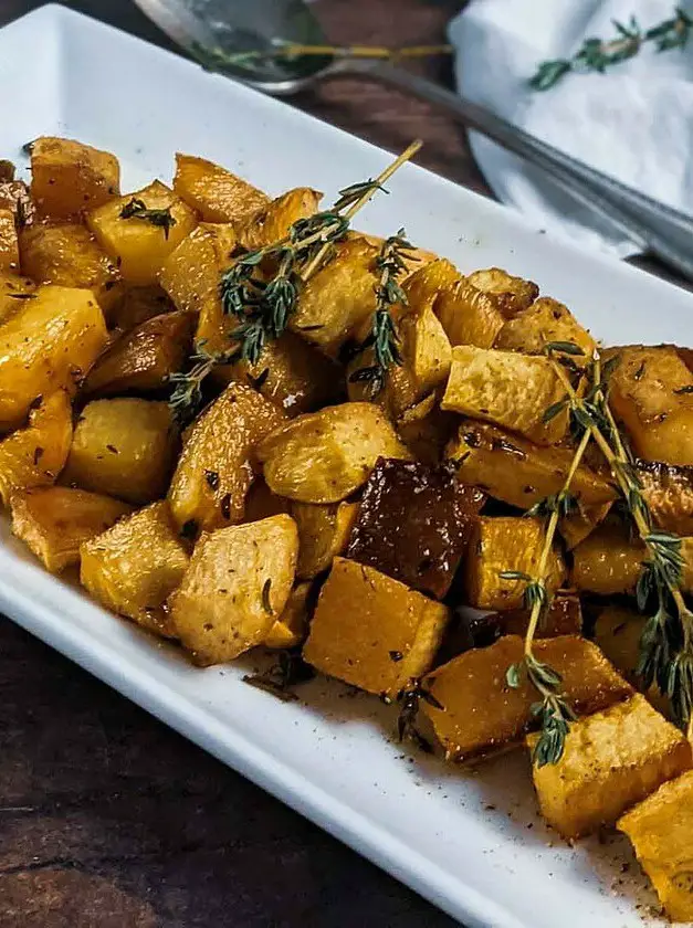 Honey and Thyme Roasted Rutabaga