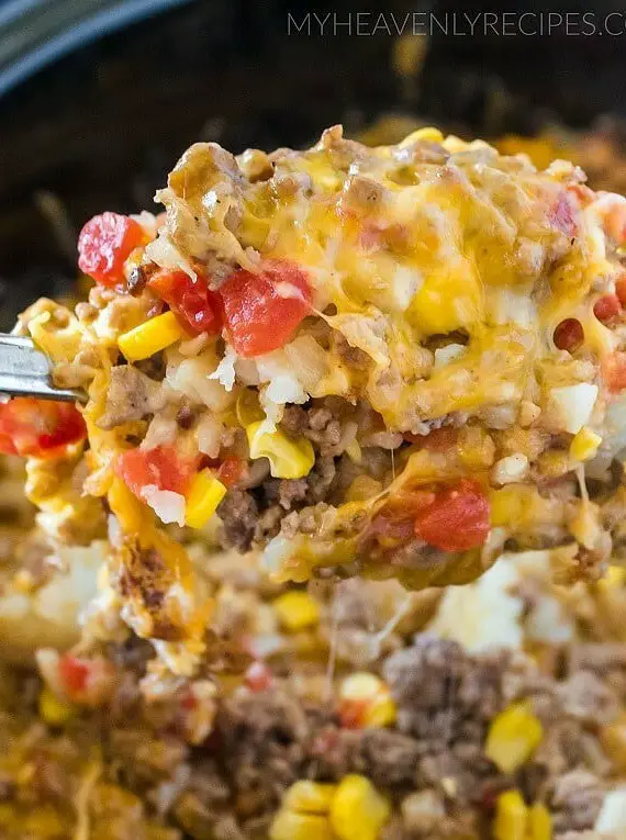 Crockpot Tex Mex Tater Tot Casserole