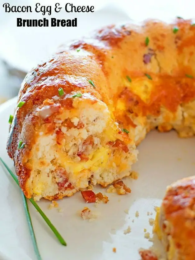 Bundt Pan Bacon Egg and Cheese Brunch Bread