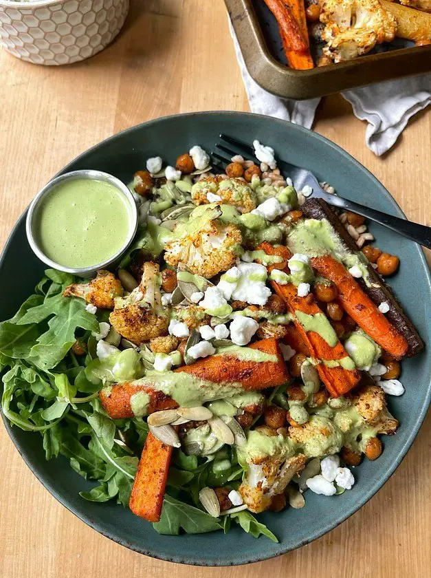 Roasted Vegetable Grain Bowls