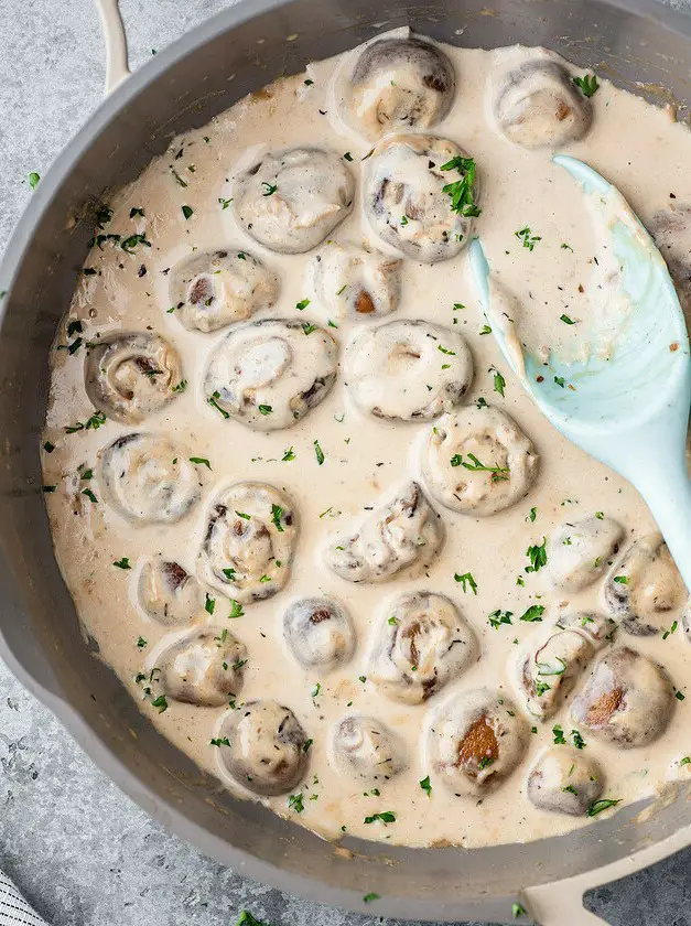 Creamy Garlic Mushrooms