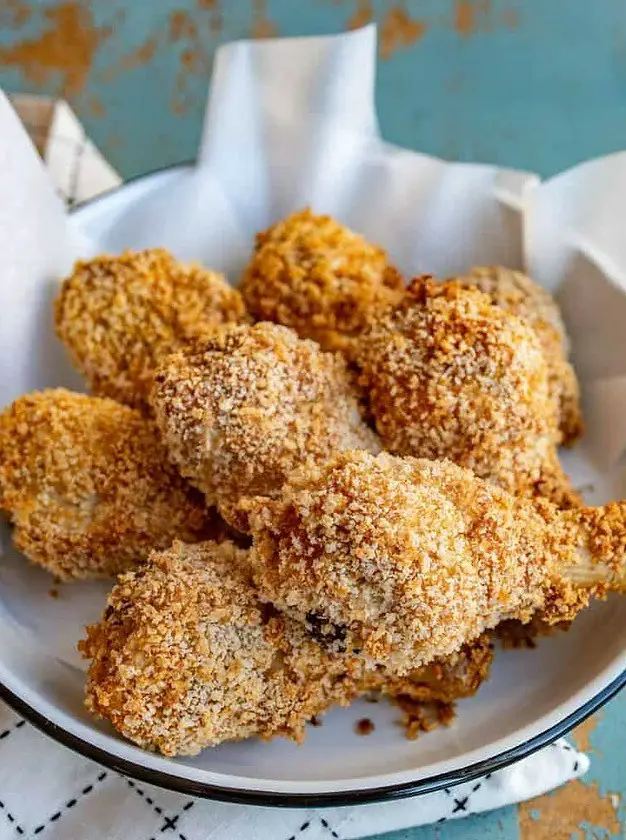 Crispy Panko-Crusted Baked Chicken Legs