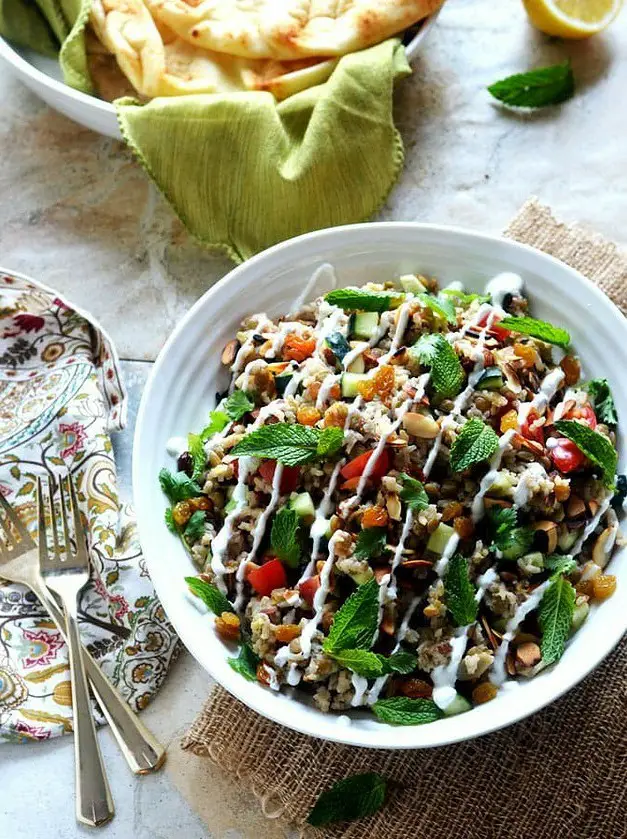 Indian Spiced Rice & Lentil Salad