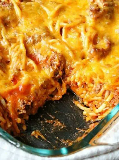 Cheesy Spaghetti Bake