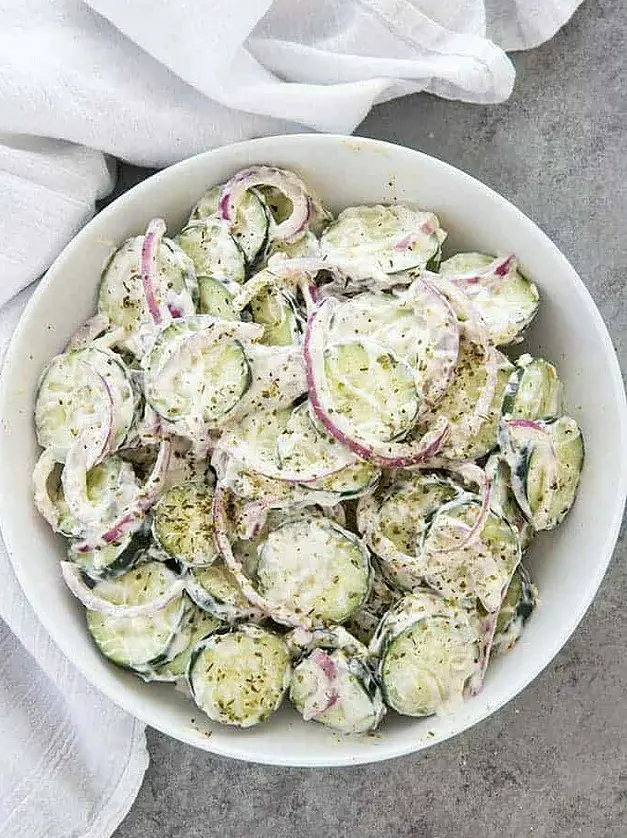 Creamy Italian Cucumber Salad