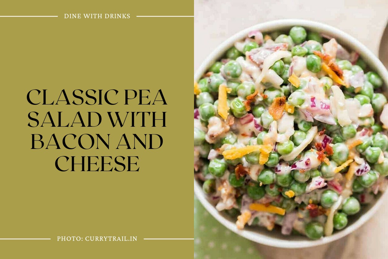 Classic Pea Salad with Bacon and Cheese