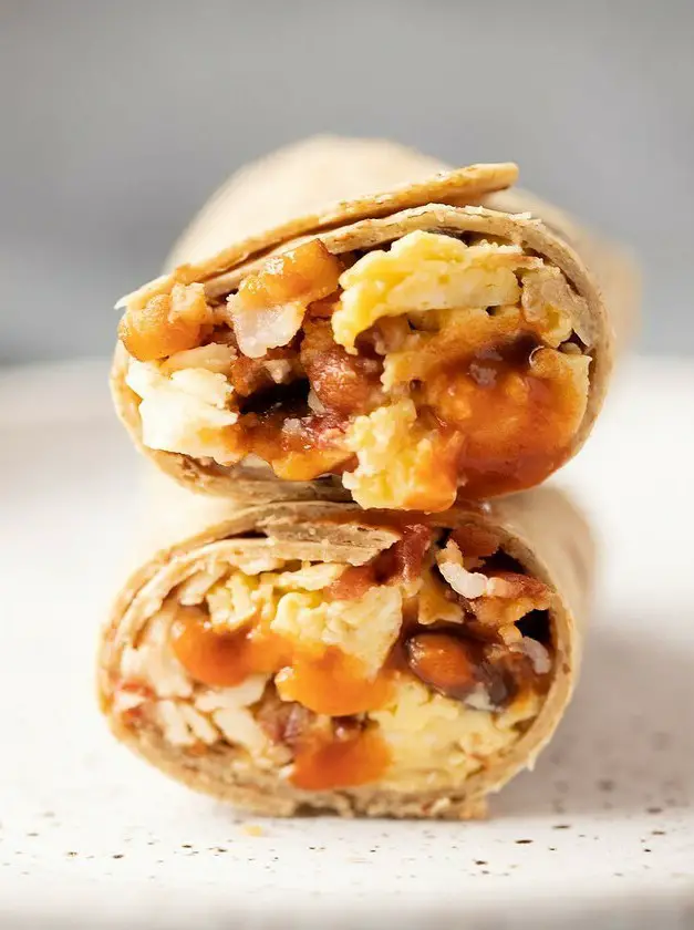 Southwest Bacon Breakfast Burrito