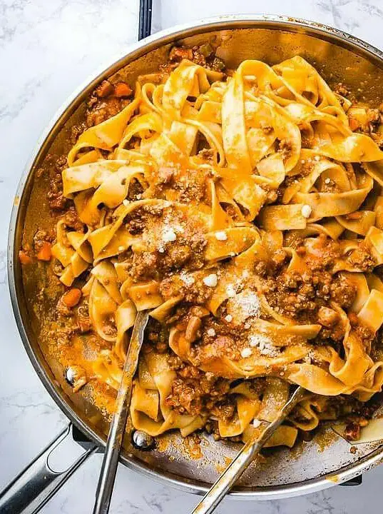 Authentic Bolognese with Pappardelle