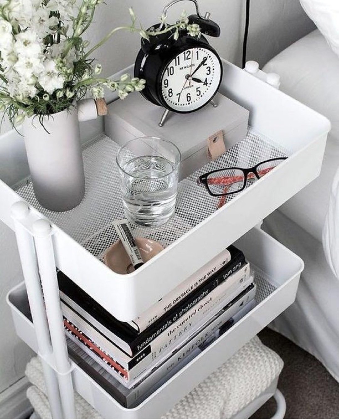 ROLLING CART NIGHTSTAND