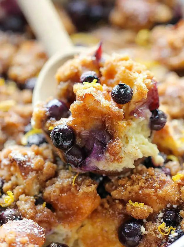 Baked Blueberry Lemon French Toast