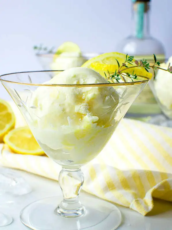 Boozy Limoncello Frozen Dessert