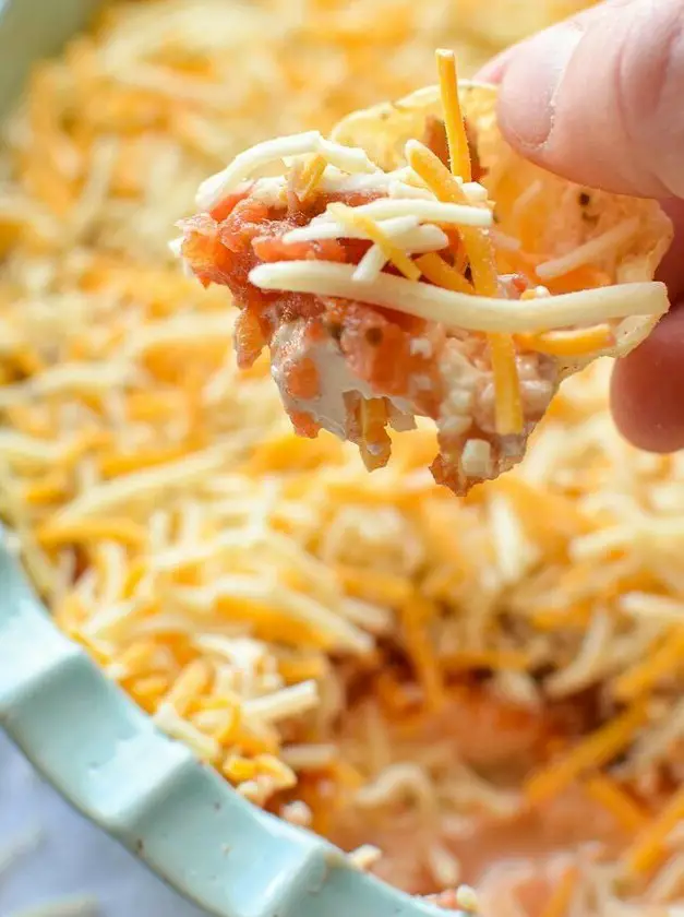 Layered Cream Cheese and Salsa Dip