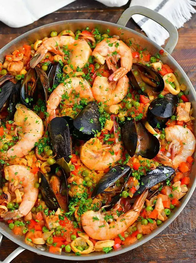 Chicken and Seafood Paella