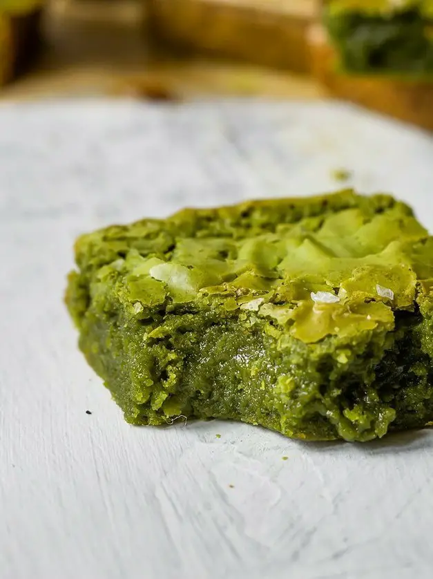 Brown Butter Matcha Brownies