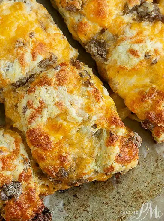 Homemade Sausage Cheddar Biscuits