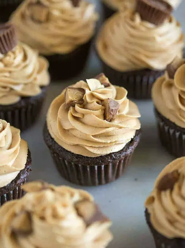 Chocolate Peanut Butter Cupcakes