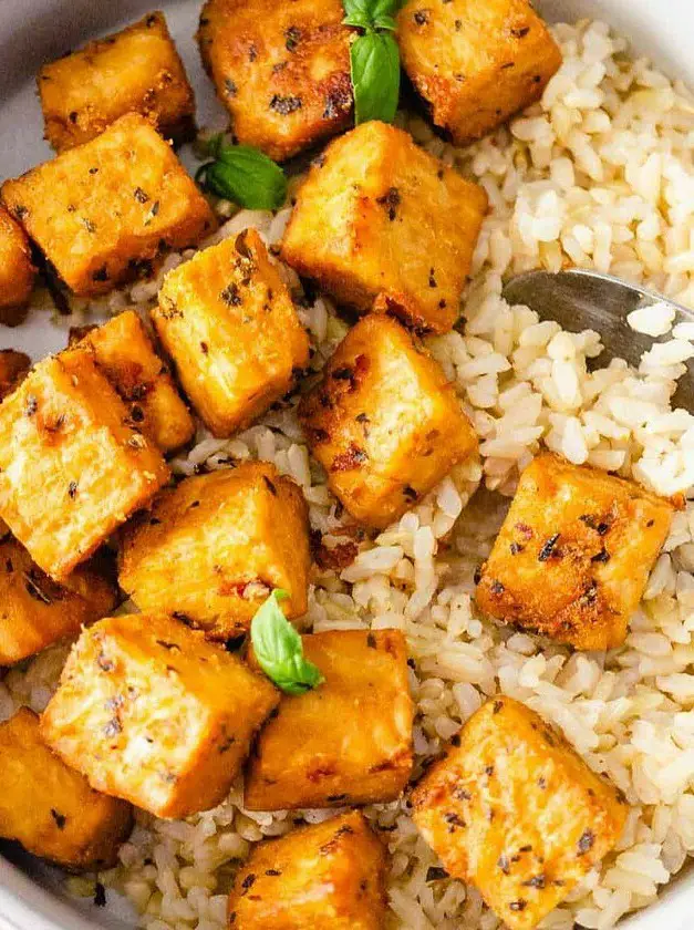 Easy Baked Tempeh with Maple Marinade