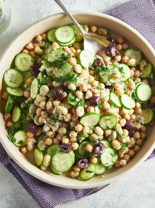 Chickpea and Fava Bean Salad