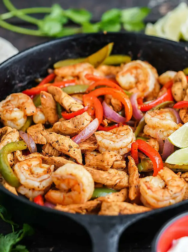 Shrimp and Chicken Fajitas