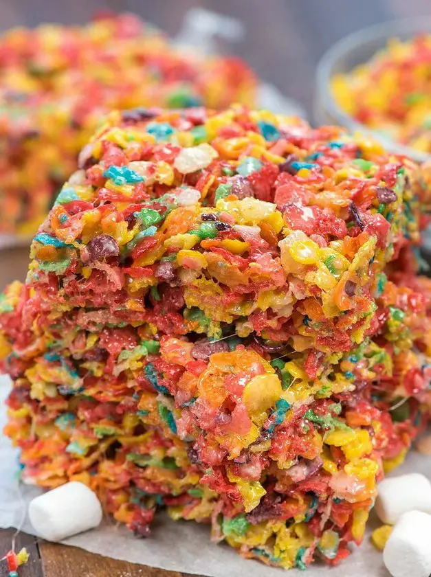 Fruity Pebble Krispie Treats